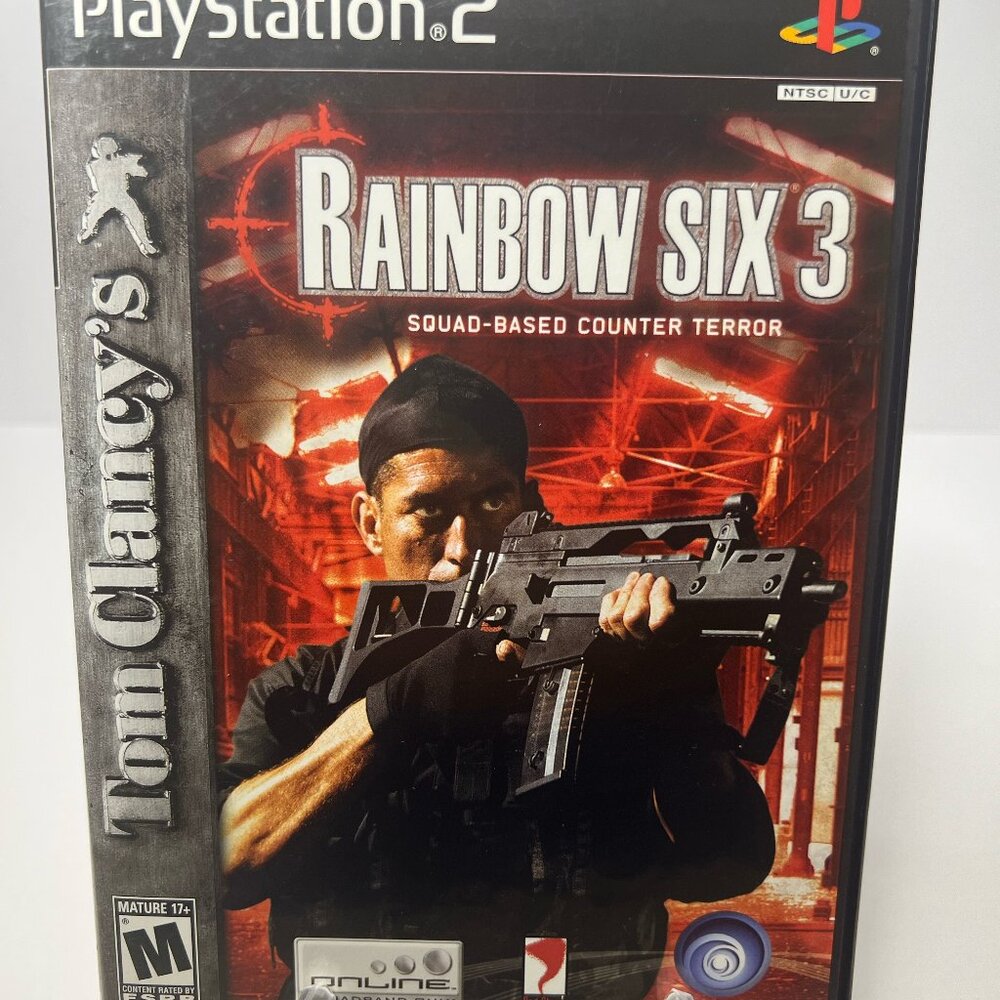 Tom Clancy's Rainbow Six 3 (PlayStation 2, PS2 , 2004) Complete w/ Manual